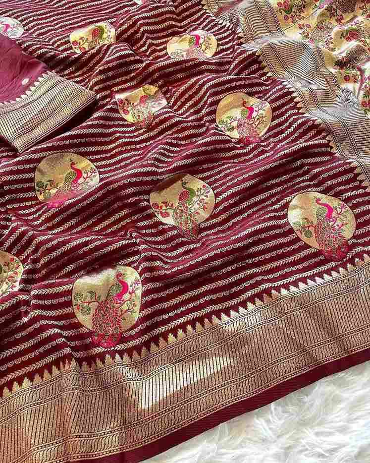 Sb-949 By Fashid Wholesale 01 To 08 Series Indian Traditional Wear Collection Beautiful Stylish Fancy Colorful Party Wear & Occasional Wear Pure Khadi Crepe Silk Sarees At Wholesale Price