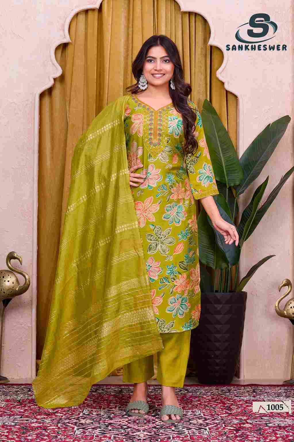 Sufiyana Vol-1 By Sankheswer 1001 To 1010 Series Beautiful Suits Colorful Stylish Fancy Casual Wear & Ethnic Wear Vertican Dresses At Wholesale Price