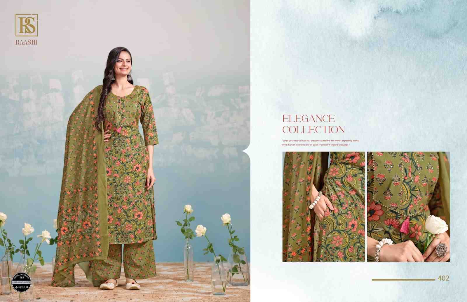 Raashi By Rangi Sangi 401 To 406 Series Beautiful Festive Suits Stylish Fancy Colorful Casual Wear & Ethnic Wear Pure Cotton Dresses At Wholesale Price