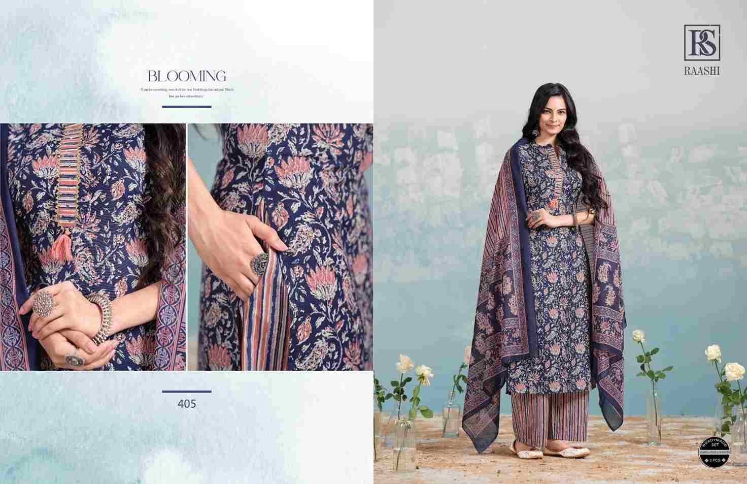 Raashi By Rangi Sangi 401 To 406 Series Beautiful Festive Suits Stylish Fancy Colorful Casual Wear & Ethnic Wear Pure Cotton Dresses At Wholesale Price