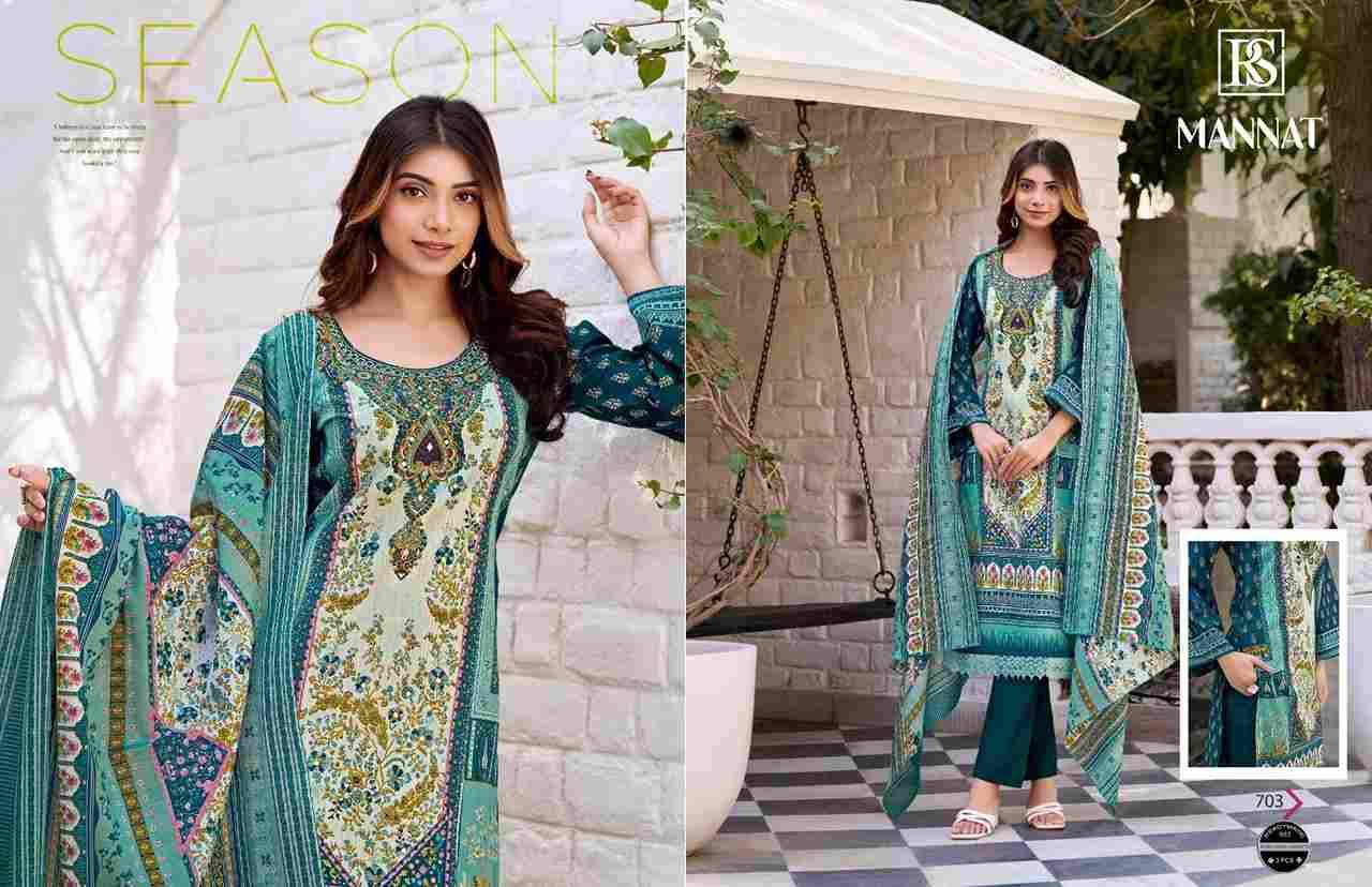 Mannat By Rangi Sangi 701 To 706 Series Beautiful Festive Suits Stylish Fancy Colorful Casual Wear & Ethnic Wear Pure Cotton Dresses At Wholesale Price