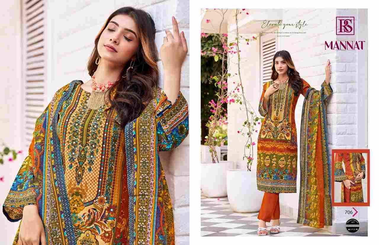 Mannat By Rangi Sangi 701 To 706 Series Beautiful Festive Suits Stylish Fancy Colorful Casual Wear & Ethnic Wear Pure Cotton Dresses At Wholesale Price