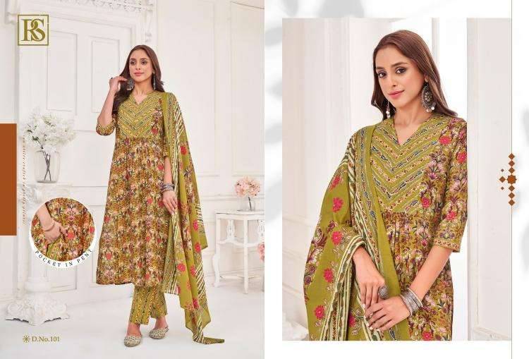 Urvashi By Rangi Sangi 101 To 106 Series Beautiful Festive Suits Stylish Fancy Colorful Casual Wear & Ethnic Wear Pure Cotton Dresses At Wholesale Price