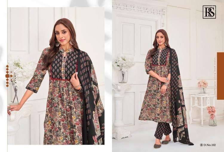 Urvashi By Rangi Sangi 101 To 106 Series Beautiful Festive Suits Stylish Fancy Colorful Casual Wear & Ethnic Wear Pure Cotton Dresses At Wholesale Price