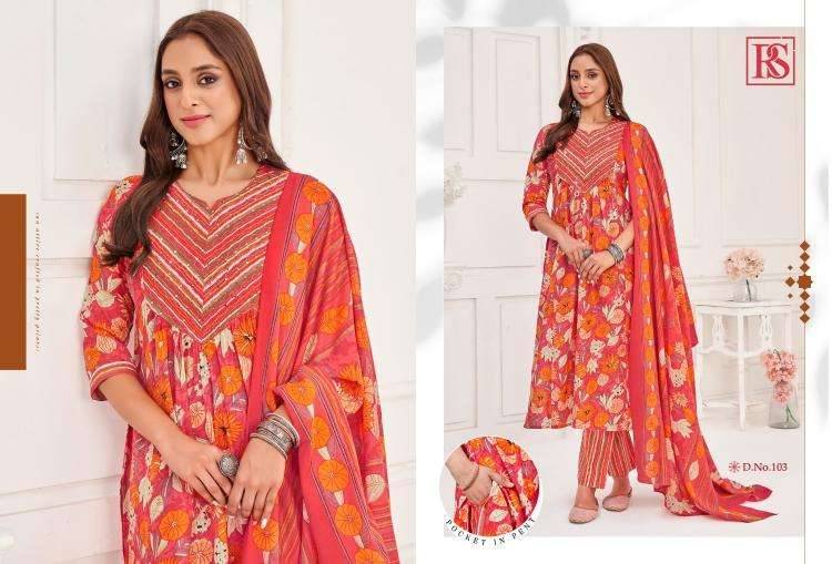 Urvashi By Rangi Sangi 101 To 106 Series Beautiful Festive Suits Stylish Fancy Colorful Casual Wear & Ethnic Wear Pure Cotton Dresses At Wholesale Price