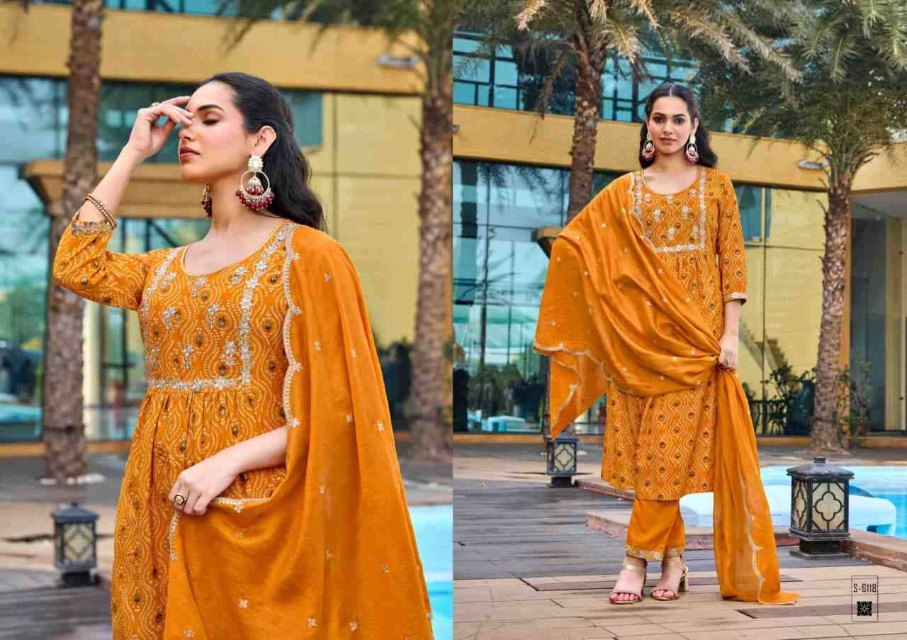 Bhargavi By SBS 6115 To 6118 Series Beautiful Festive Suits Colorful Stylish Fancy Casual Wear & Ethnic Wear Rayon Dresses At Wholesale Price