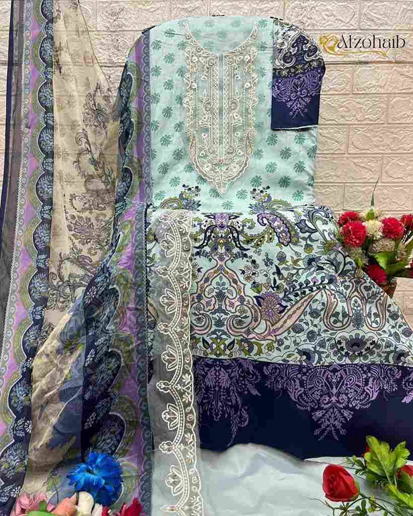 Aarifa By Alzohaib 1366-A To 1367-B Series Beautiful Pakistani Suits Stylish Fancy Colorful Party Wear & Occasional Wear Pure Cotton Print Dresses At Wholesale Price