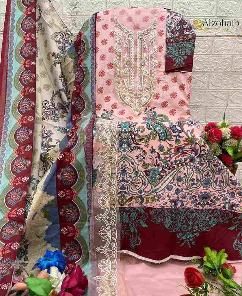 Aarifa By Alzohaib 1366-A To 1367-B Series Beautiful Pakistani Suits Stylish Fancy Colorful Party Wear & Occasional Wear Pure Cotton Print Dresses At Wholesale Price