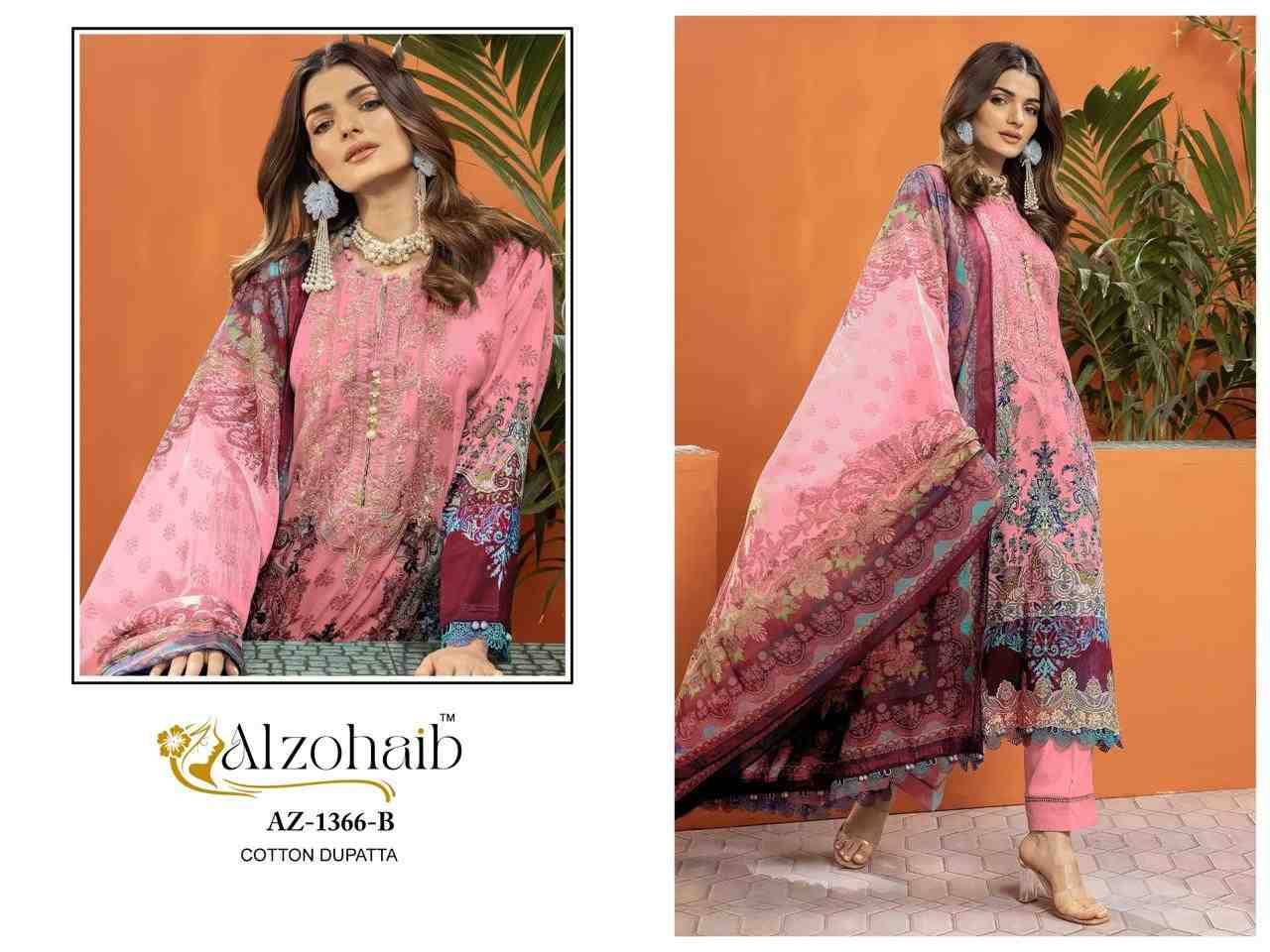 Aarifa By Alzohaib 1366-A To 1367-B Series Beautiful Pakistani Suits Stylish Fancy Colorful Party Wear & Occasional Wear Pure Cotton Print Dresses At Wholesale Price