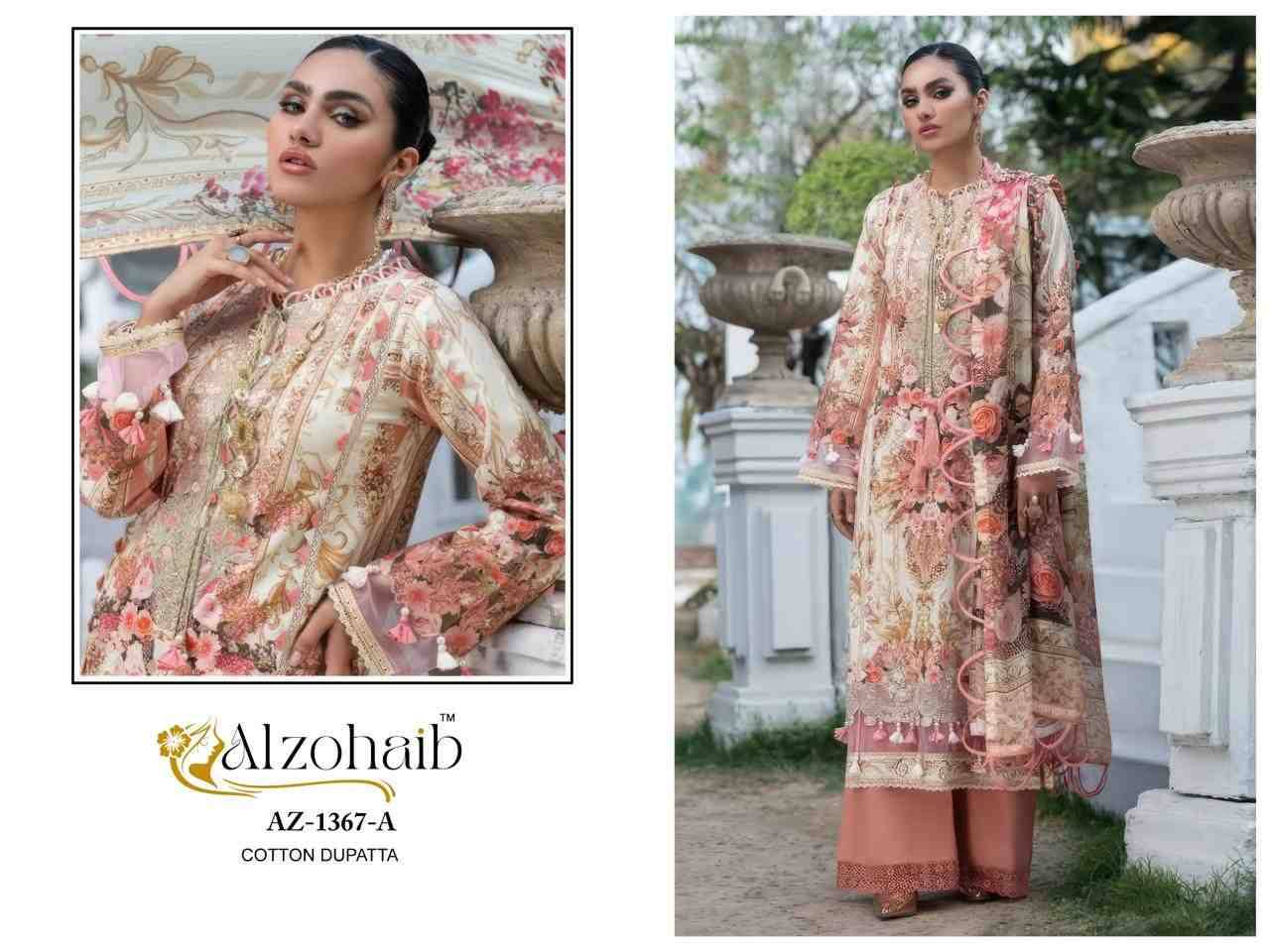 Aarifa By Alzohaib 1366-A To 1367-B Series Beautiful Pakistani Suits Stylish Fancy Colorful Party Wear & Occasional Wear Pure Cotton Print Dresses At Wholesale Price