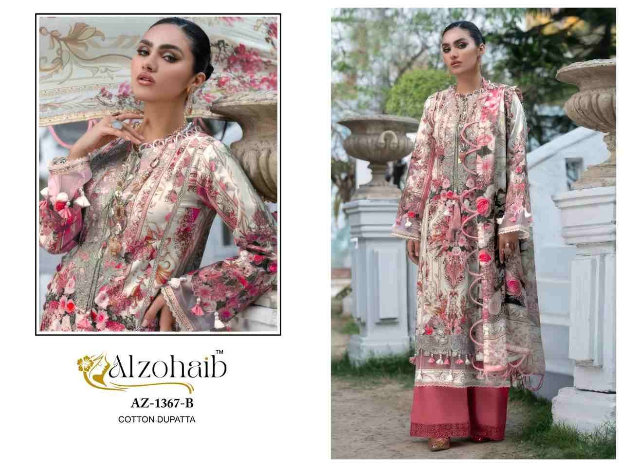 Aarifa By Alzohaib 1366-A To 1367-B Series Beautiful Pakistani Suits Stylish Fancy Colorful Party Wear & Occasional Wear Pure Cotton Print Dresses At Wholesale Price