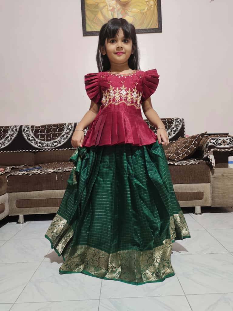 Pv-Kids Lehenga Vol-24 By Fashid Wholesale 01 To 07 Series Designer Beautiful Collection Occasional Wear & Party Wear Heavy Silk Lehenga At Wholesale Price