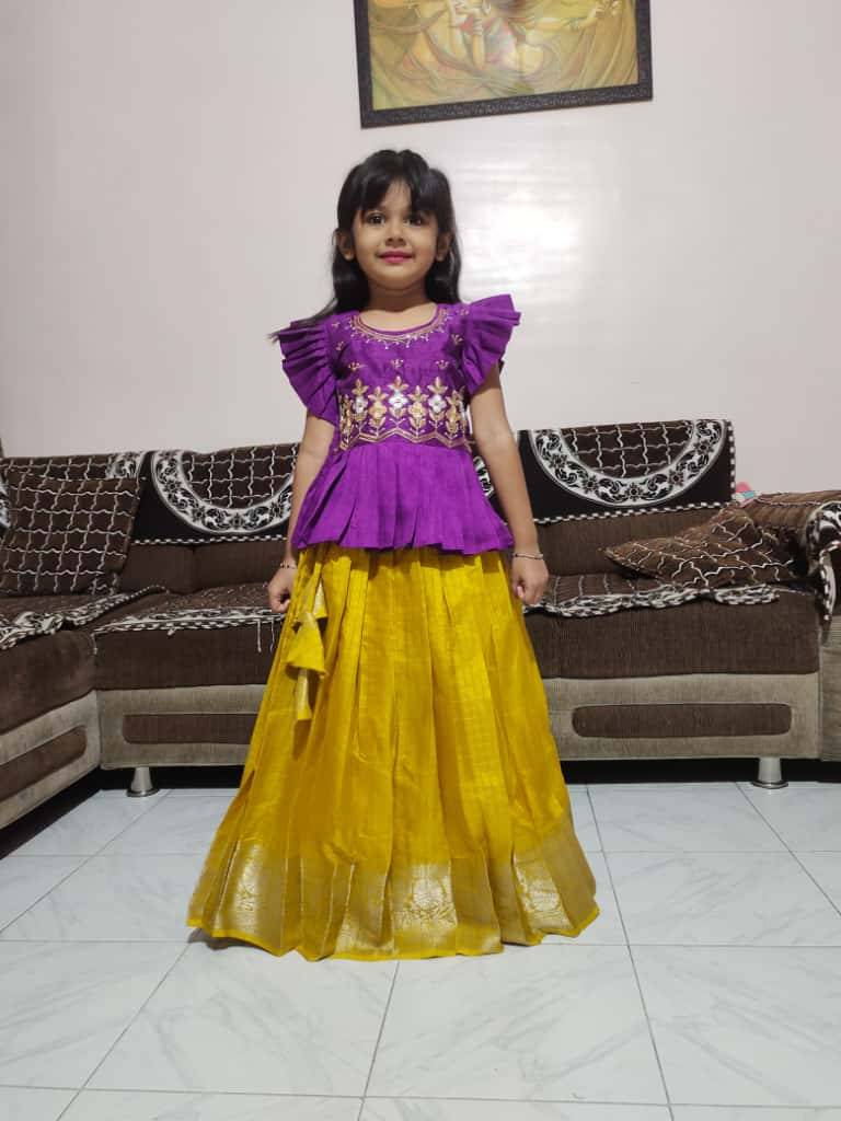 Pv-Kids Lehenga Vol-24 By Fashid Wholesale 01 To 07 Series Designer Beautiful Collection Occasional Wear & Party Wear Heavy Silk Lehenga At Wholesale Price