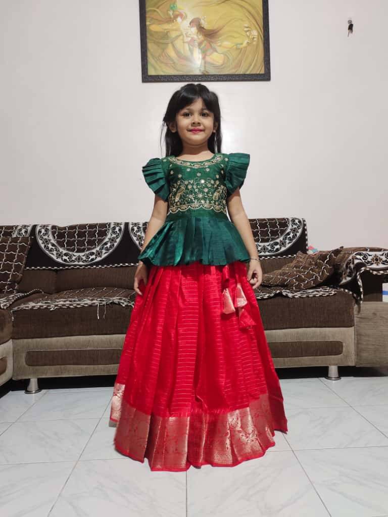 Pv-Kids Lehenga Vol-24 By Fashid Wholesale 01 To 07 Series Designer Beautiful Collection Occasional Wear & Party Wear Heavy Silk Lehenga At Wholesale Price