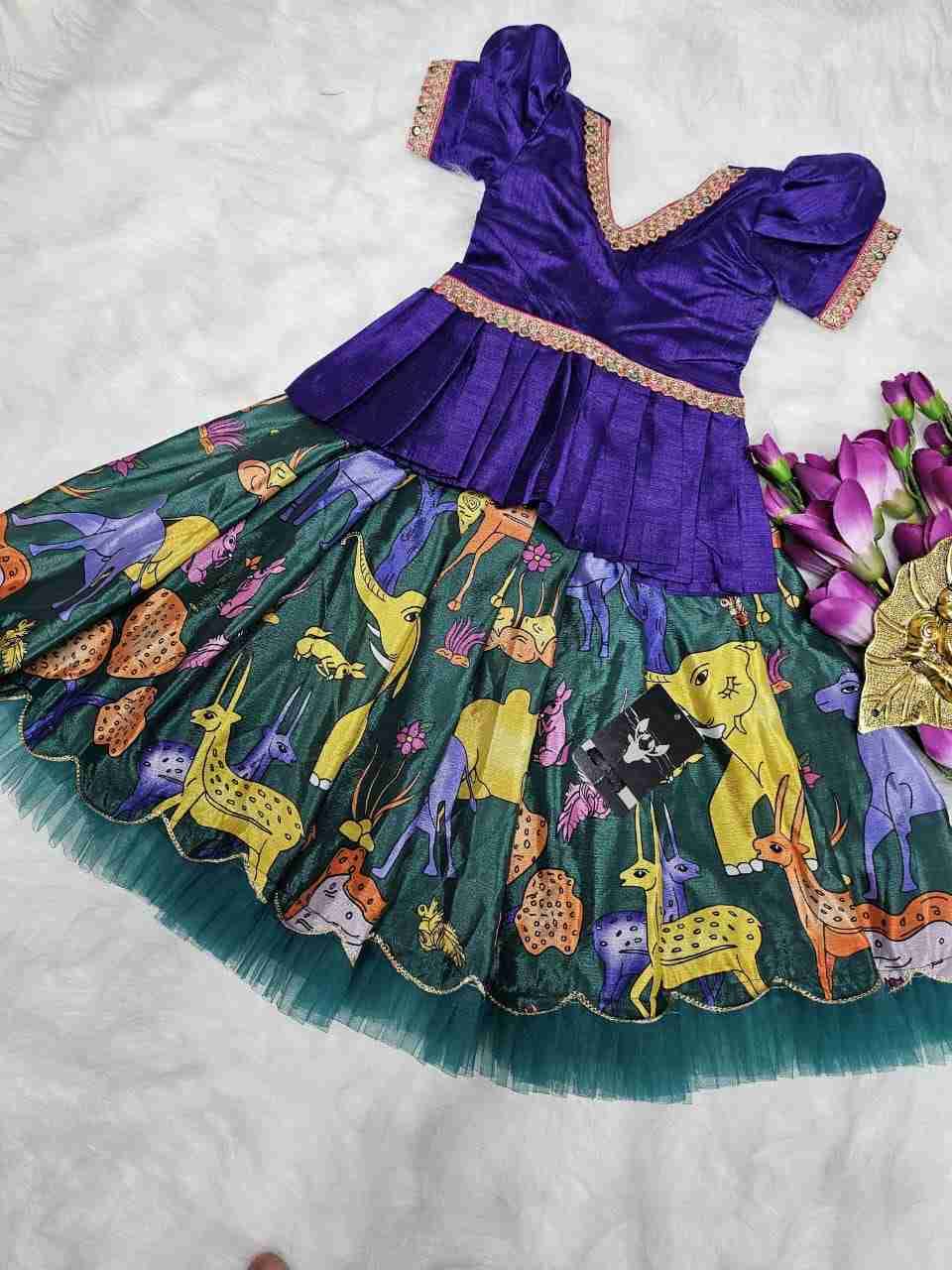 Pv-Kids Lehenga Vol-25 By Fashid Wholesale 01 To 09 Series Designer Beautiful Collection Occasional Wear & Party Wear Pure Silk Lehenga At Wholesale Price