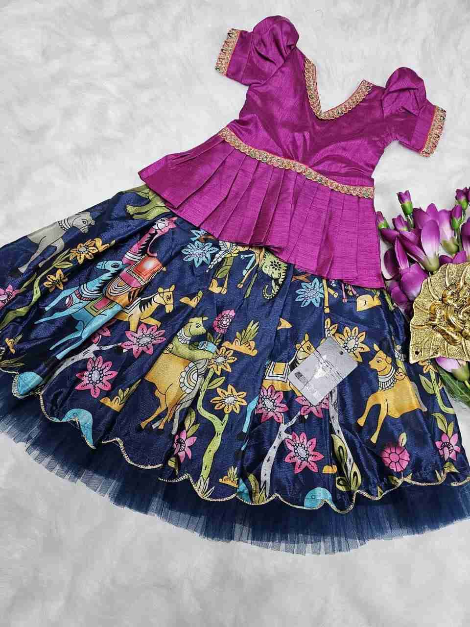 Pv-Kids Lehenga Vol-25 By Fashid Wholesale 01 To 09 Series Designer Beautiful Collection Occasional Wear & Party Wear Pure Silk Lehenga At Wholesale Price