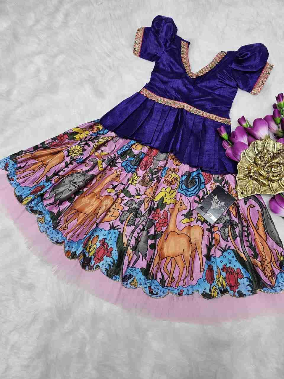 Pv-Kids Lehenga Vol-25 By Fashid Wholesale 01 To 09 Series Designer Beautiful Collection Occasional Wear & Party Wear Pure Silk Lehenga At Wholesale Price