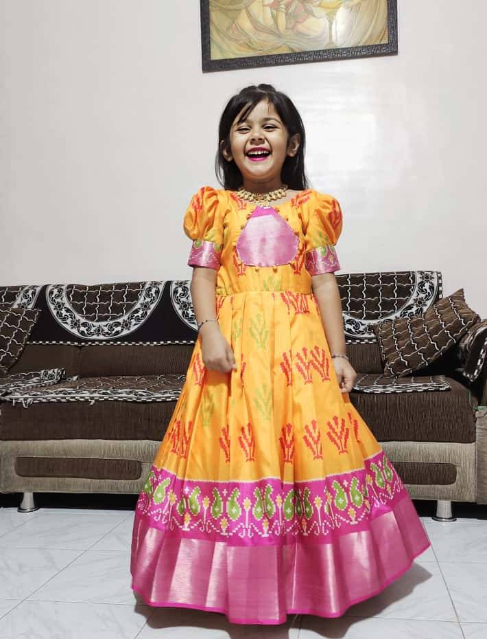 Pv-Kids-Gown Vol-20 By Fashid Wholesale 01 To 03 Series Designer Stylish Fancy Colorful Beautiful Party Wear & Ethnic Wear Collection Pure Silk Gowns At Wholesale Price