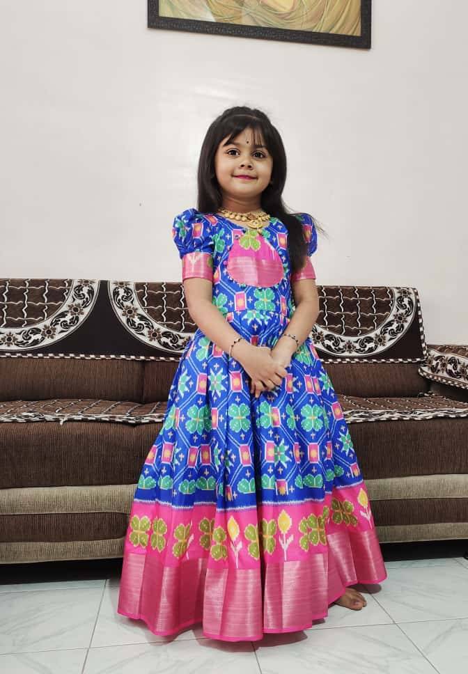 Pv-Kids-Gown Vol-20 By Fashid Wholesale 01 To 03 Series Designer Stylish Fancy Colorful Beautiful Party Wear & Ethnic Wear Collection Pure Silk Gowns At Wholesale Price