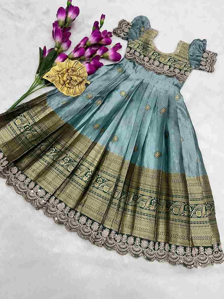 Pv-Kids-Gown Vol-25 By Fashid Wholesale 01 To 04 Series Designer Beautiful Collection Occasional Wear & Party Wear Pure Shimmer Silk Gowns At Wholesale Price