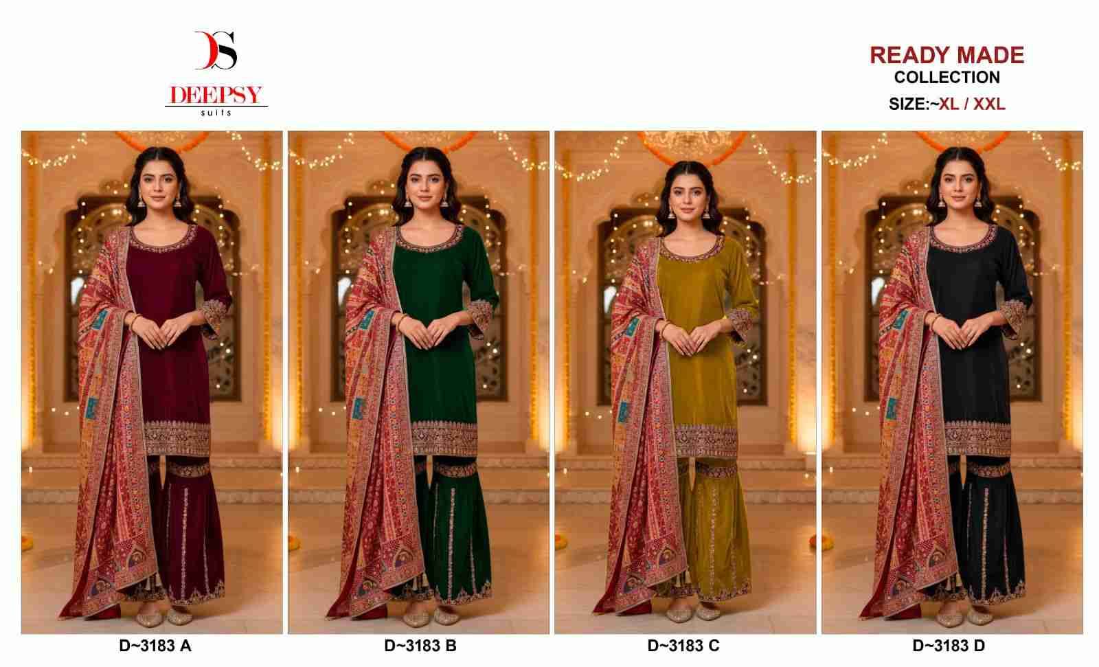 Deepsy Hit Design 3183 Colours By Deepsy Suits 3183-A To 3183-D Series Pakistani Stylish Beautiful Colourful Printed & Embroidered Party Wear & Occasional Wear Velvet Dresses At Wholesale Price
