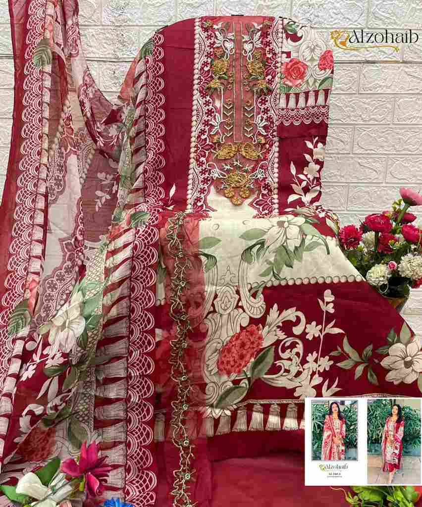 Alzohaib 1369 Colours By Alzohaib 1369-A To 1369-D Series Beautiful Pakistani Suits Stylish Fancy Colorful Party Wear & Occasional Wear Pure Cotton Print Dresses At Wholesale Price