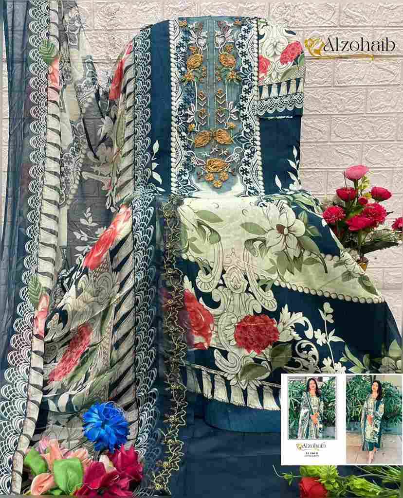 Alzohaib 1369 Colours By Alzohaib 1369-A To 1369-D Series Beautiful Pakistani Suits Stylish Fancy Colorful Party Wear & Occasional Wear Pure Cotton Print Dresses At Wholesale Price