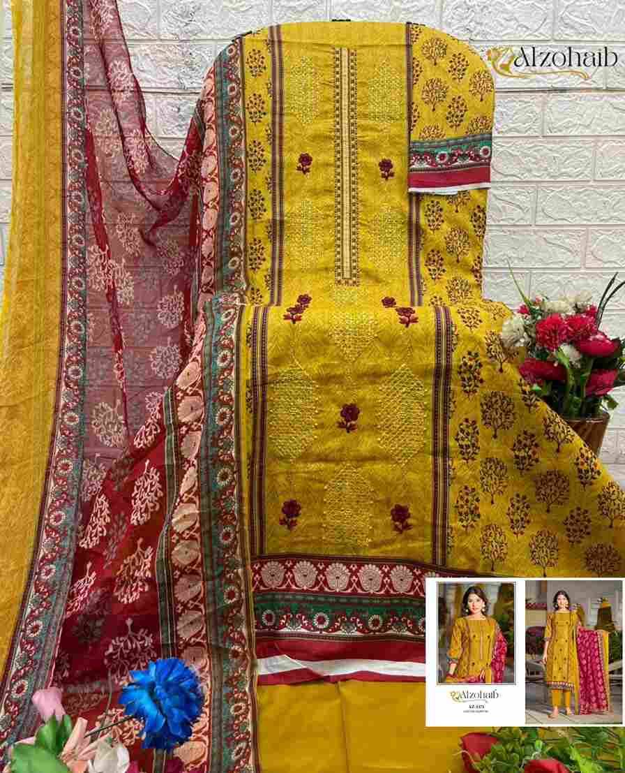 Asmaa By Alzohaib 1370 To 1373 Series Beautiful Pakistani Suits Stylish Fancy Colorful Party Wear & Occasional Wear Pure Cotton Print Dresses At Wholesale Price