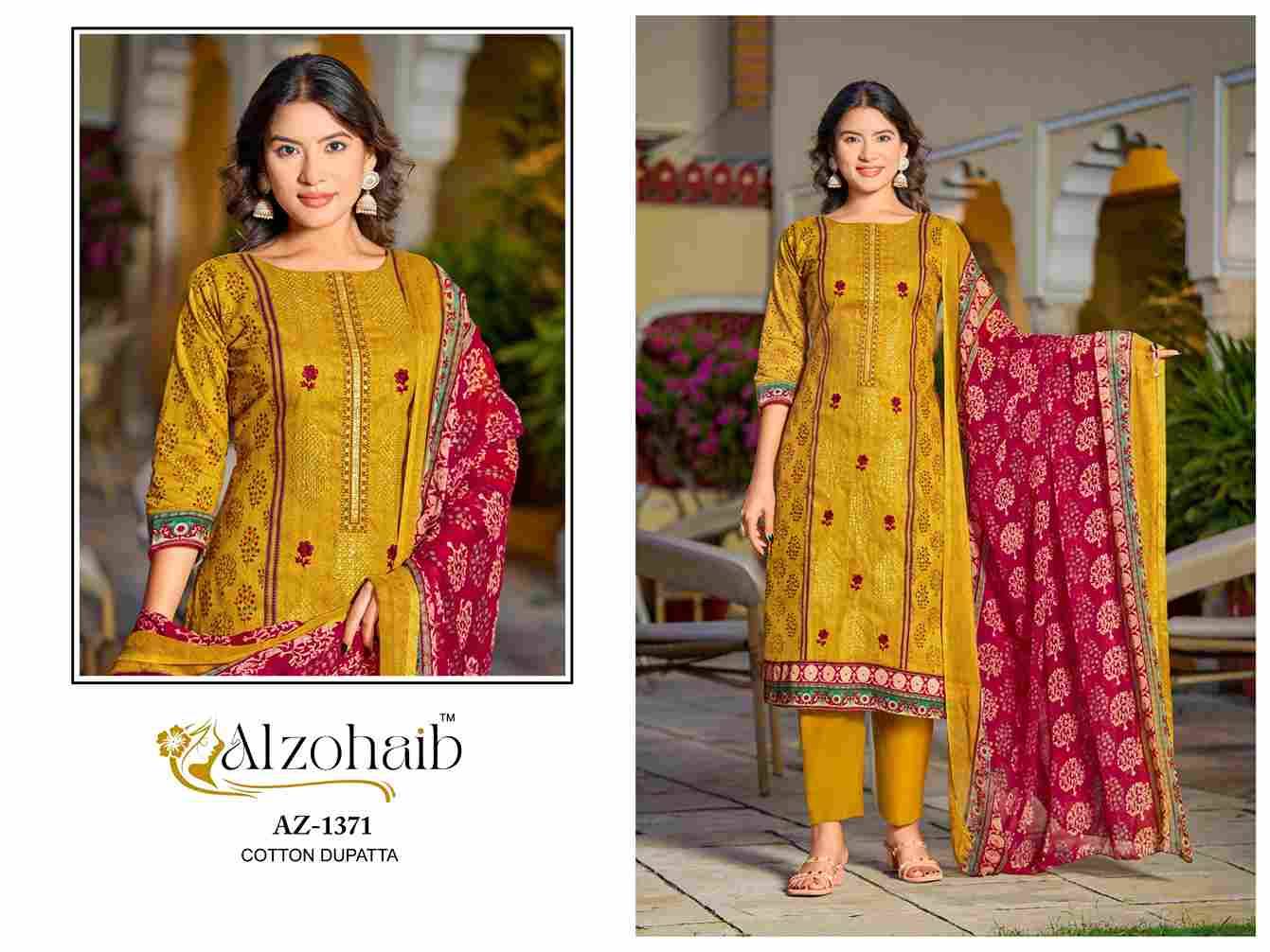 Asmaa By Alzohaib 1370 To 1373 Series Beautiful Pakistani Suits Stylish Fancy Colorful Party Wear & Occasional Wear Pure Cotton Print Dresses At Wholesale Price