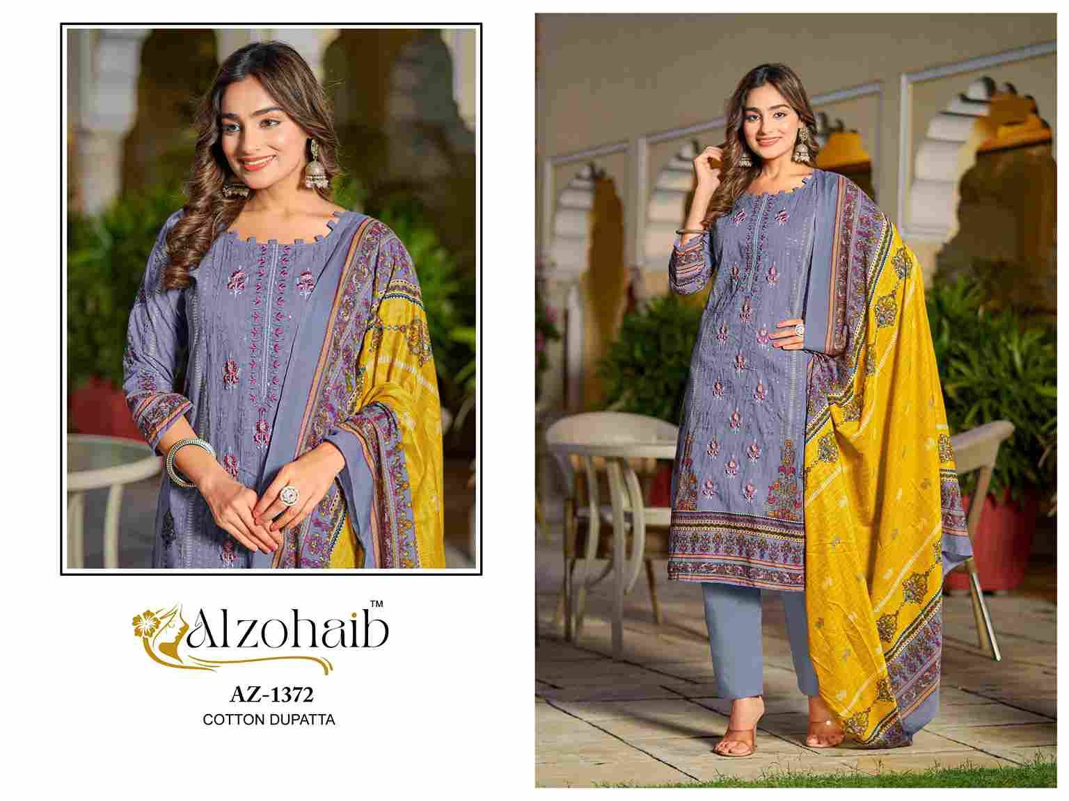 Asmaa By Alzohaib 1370 To 1373 Series Beautiful Pakistani Suits Stylish Fancy Colorful Party Wear & Occasional Wear Pure Cotton Print Dresses At Wholesale Price