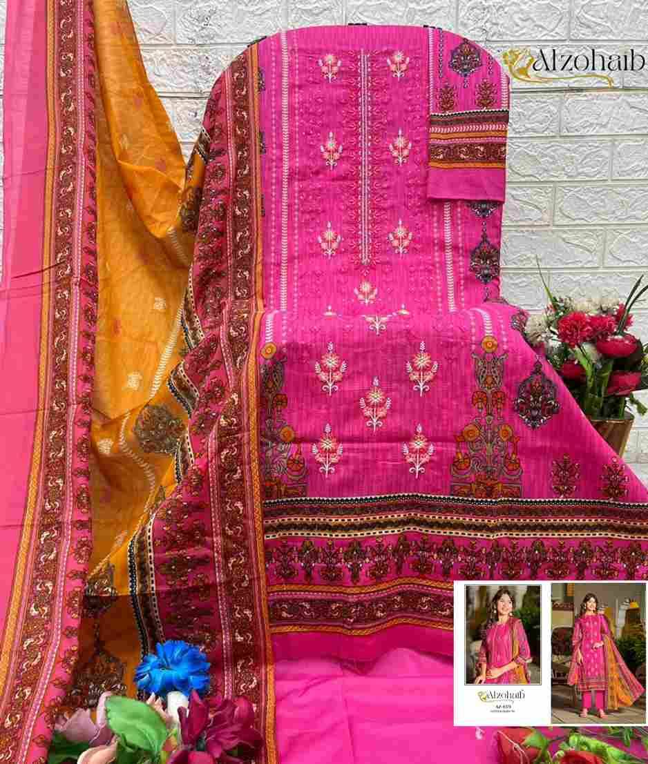 Asmaa By Alzohaib 1370 To 1373 Series Beautiful Pakistani Suits Stylish Fancy Colorful Party Wear & Occasional Wear Pure Cotton Print Dresses At Wholesale Price