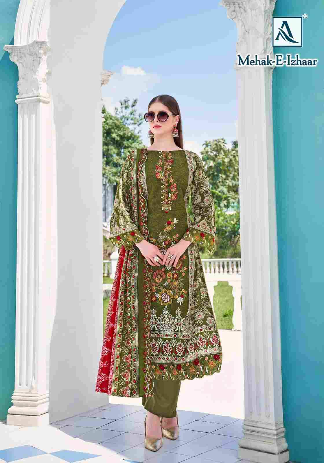 Mahek-E-Izhaar By Alok Suit 2116-921-01 To 2116-921-08 Series Beautiful Festive Suits Stylish Fancy Colorful Casual Wear & Ethnic Wear Pure Cambric Cotton Print Dresses At Wholesale Price
