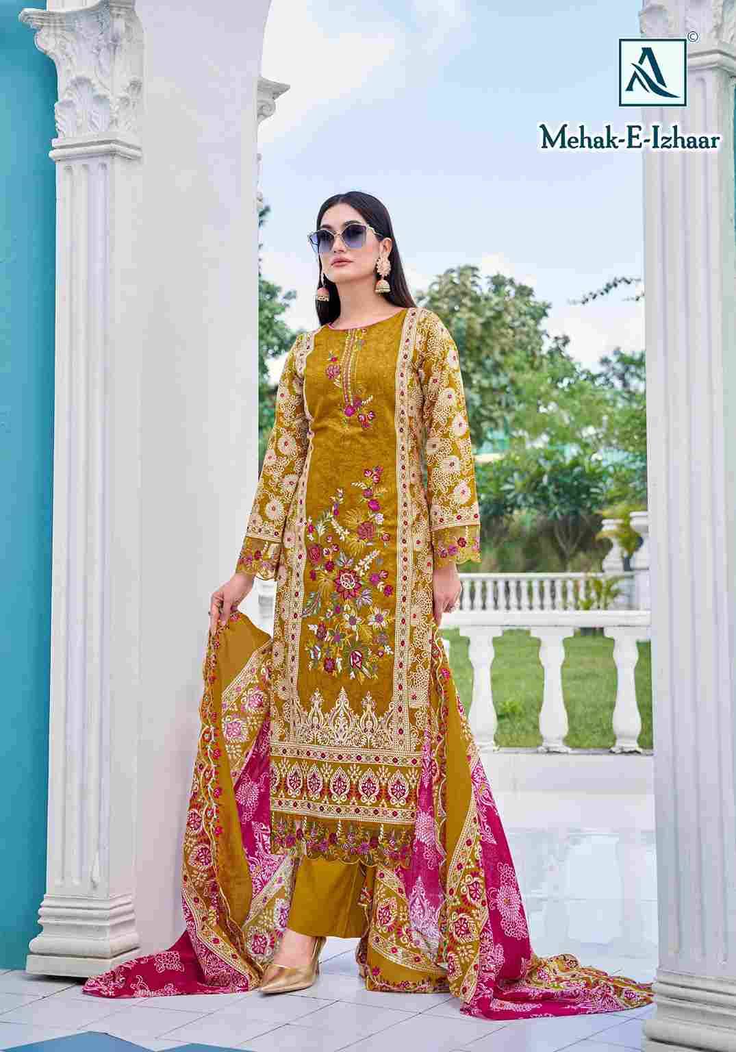 Mahek-E-Izhaar By Alok Suit 2116-921-01 To 2116-921-08 Series Beautiful Festive Suits Stylish Fancy Colorful Casual Wear & Ethnic Wear Pure Cambric Cotton Print Dresses At Wholesale Price