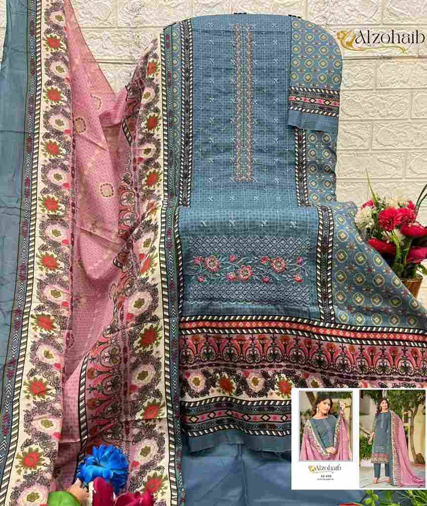 Haseena By Alzohaib 1378 To 1381 Series Beautiful Pakistani Suits Stylish Fancy Colorful Party Wear & Occasional Wear Pure Cotton Print Dresses At Wholesale Price