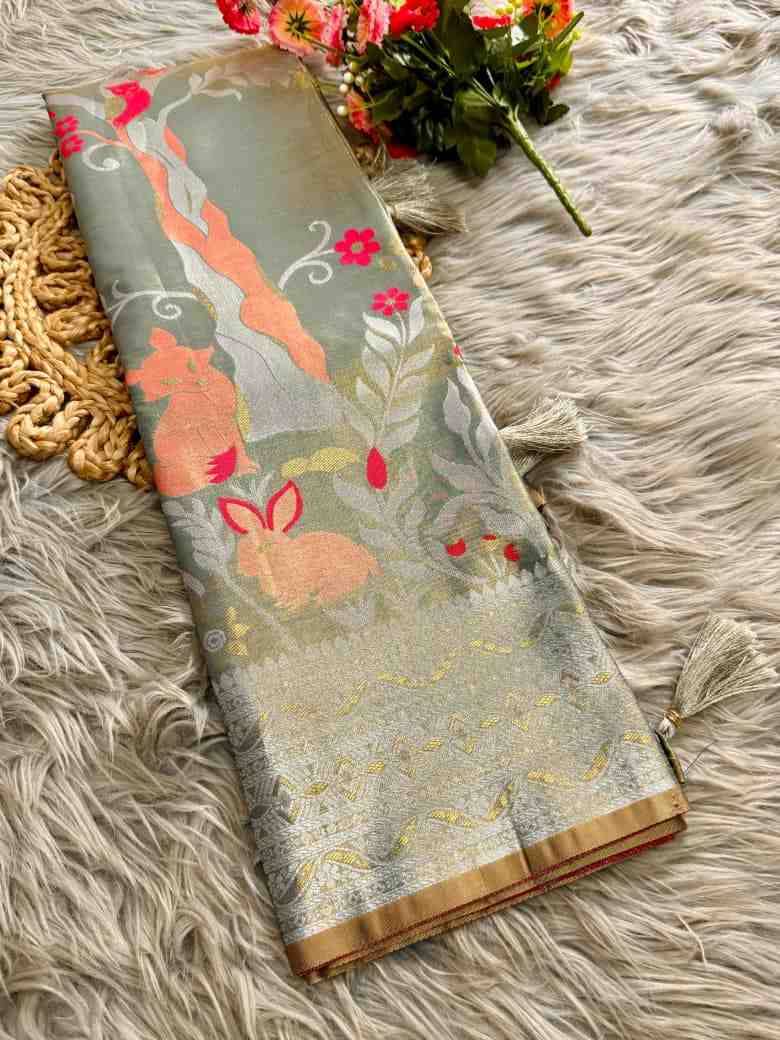 Vv-57 By Fashid Wholesale 01 To 08 Series Indian Traditional Wear Collection Beautiful Stylish Fancy Colorful Party Wear & Occasional Wear Tissue Silk Sarees At Wholesale Price