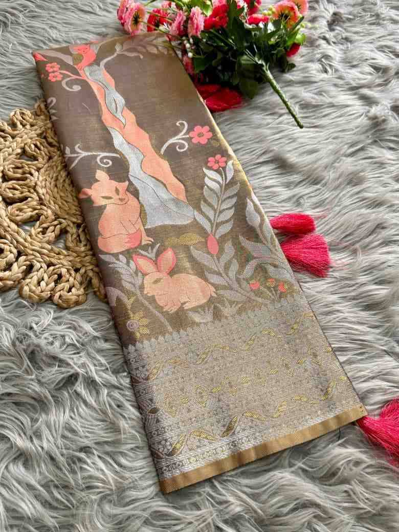 Vv-57 By Fashid Wholesale 01 To 08 Series Indian Traditional Wear Collection Beautiful Stylish Fancy Colorful Party Wear & Occasional Wear Tissue Silk Sarees At Wholesale Price