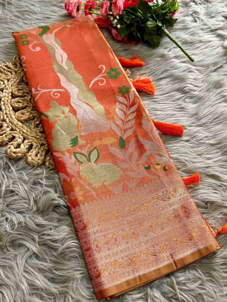 Vv-57 By Fashid Wholesale 01 To 08 Series Indian Traditional Wear Collection Beautiful Stylish Fancy Colorful Party Wear & Occasional Wear Tissue Silk Sarees At Wholesale Price