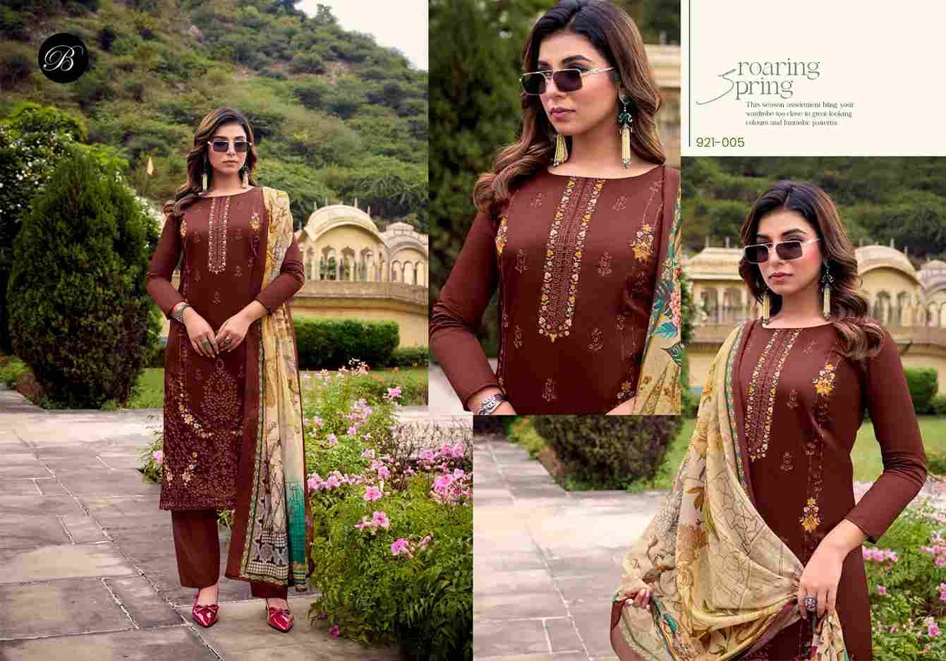 Zarqash Vol-12 By Belliza 921-001 To 921-006 Series Beautiful Festive Suits Stylish Fancy Colorful Casual Wear & Ethnic Wear Pure Jam Dresses At Wholesale Price