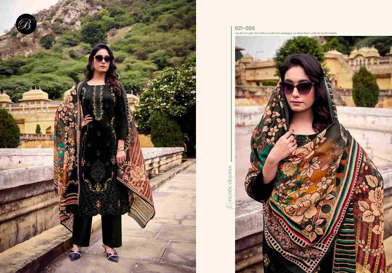 Zarqash Vol-12 By Belliza 921-001 To 921-006 Series Beautiful Festive Suits Stylish Fancy Colorful Casual Wear & Ethnic Wear Pure Jam Dresses At Wholesale Price