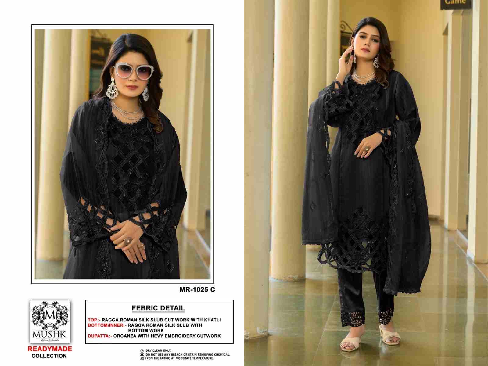 Mushk Hit Design 1025 Colours By Mushk 1025-A To 1025-C Series Beautiful Winter Collection Pakistani Suits Stylish Fancy Colorful Casual Wear & Ethnic Wear Roman Silk Dresses At Wholesale Price