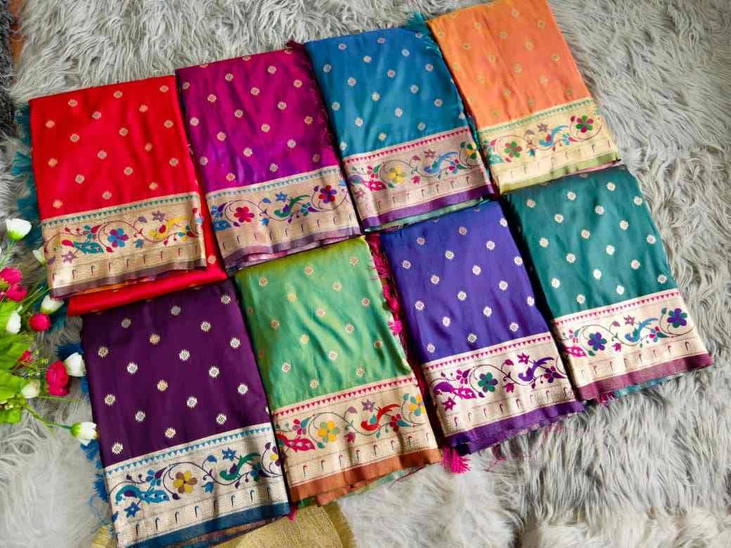 Vv-58 By Fashid Wholesale 01 To 08 Series Indian Traditional Wear Collection Beautiful Stylish Fancy Colorful Party Wear & Occasional Wear Paithani Silk Sarees At Wholesale Price