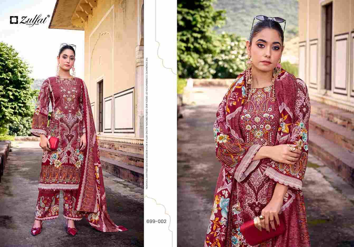 Shaheena By Zulfat 699-001 To 699-008 Series Beautiful Festive Suits Colorful Stylish Fancy Casual Wear & Ethnic Wear Pure Rayon With Embroidered Dresses At Wholesale Price