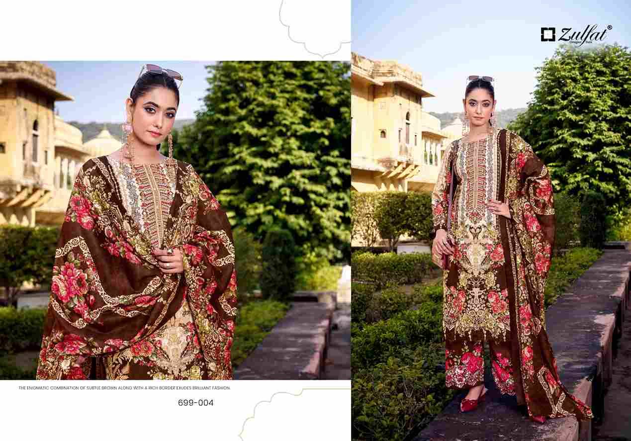 Shaheena By Zulfat 699-001 To 699-008 Series Beautiful Festive Suits Colorful Stylish Fancy Casual Wear & Ethnic Wear Pure Rayon With Embroidered Dresses At Wholesale Price