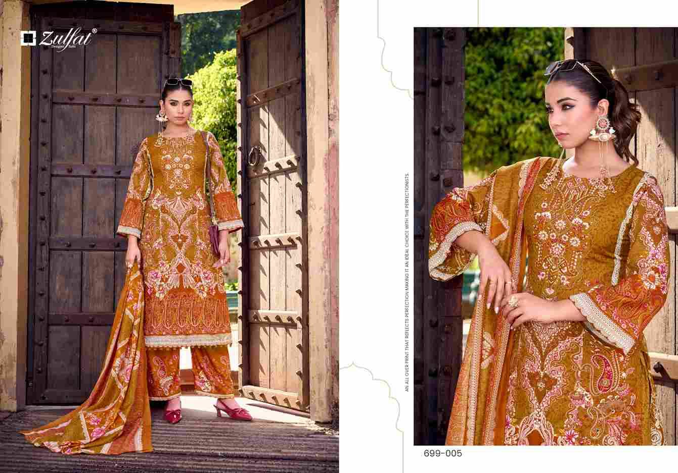 Shaheena By Zulfat 699-001 To 699-008 Series Beautiful Festive Suits Colorful Stylish Fancy Casual Wear & Ethnic Wear Pure Rayon With Embroidered Dresses At Wholesale Price