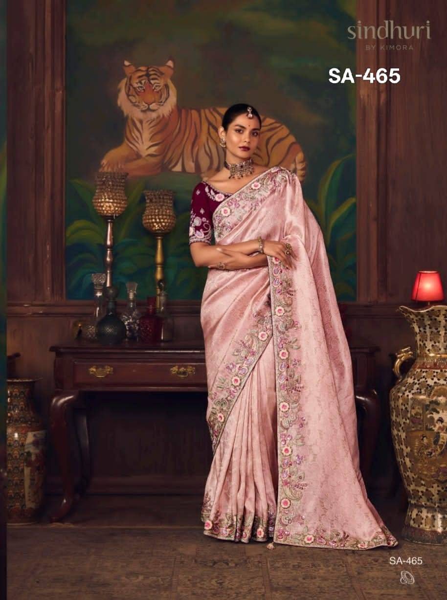 Shagun By Kimora Fashion 461 To 471 Series Indian Traditional Wear Collection Beautiful Stylish Fancy Colorful Party Wear & Occasional Wear Fancy Sarees At Wholesale Price