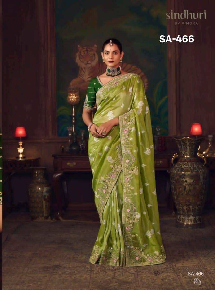 Shagun By Kimora Fashion 461 To 471 Series Indian Traditional Wear Collection Beautiful Stylish Fancy Colorful Party Wear & Occasional Wear Fancy Sarees At Wholesale Price