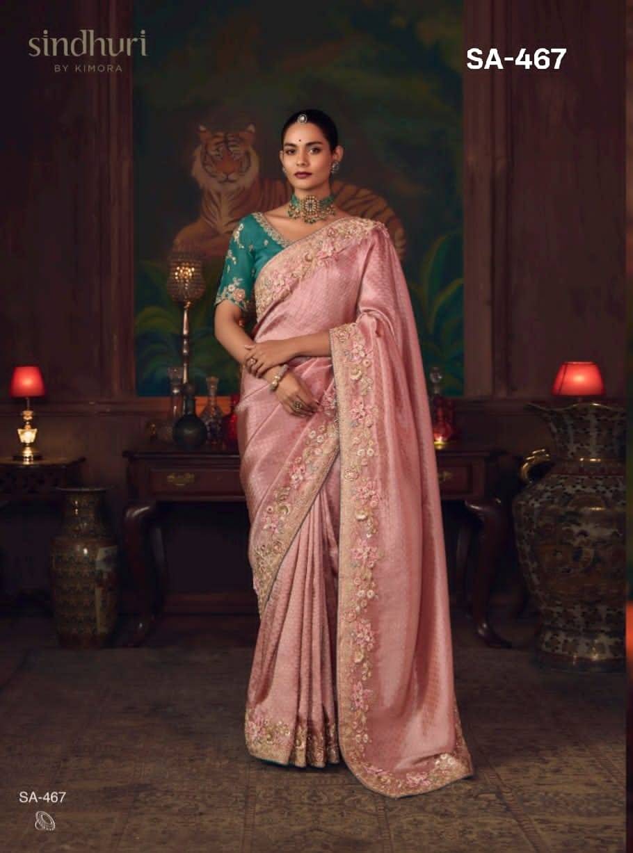 Shagun By Kimora Fashion 461 To 471 Series Indian Traditional Wear Collection Beautiful Stylish Fancy Colorful Party Wear & Occasional Wear Fancy Sarees At Wholesale Price