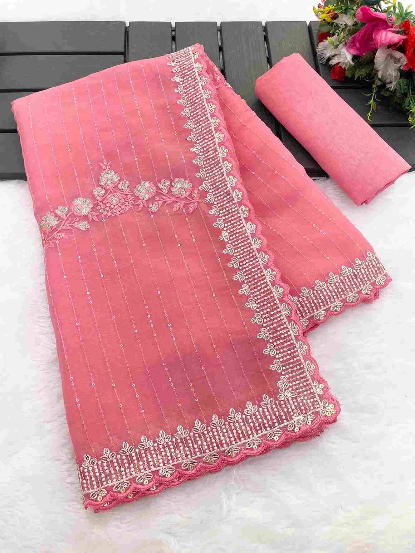 Vs-Ankita By Fashid Wholesale 01 To 04 Series Indian Traditional Wear Collection Beautiful Stylish Fancy Colorful Party Wear & Occasional Wear Soft Crunchy Silk Georgette Sarees At Wholesale Price