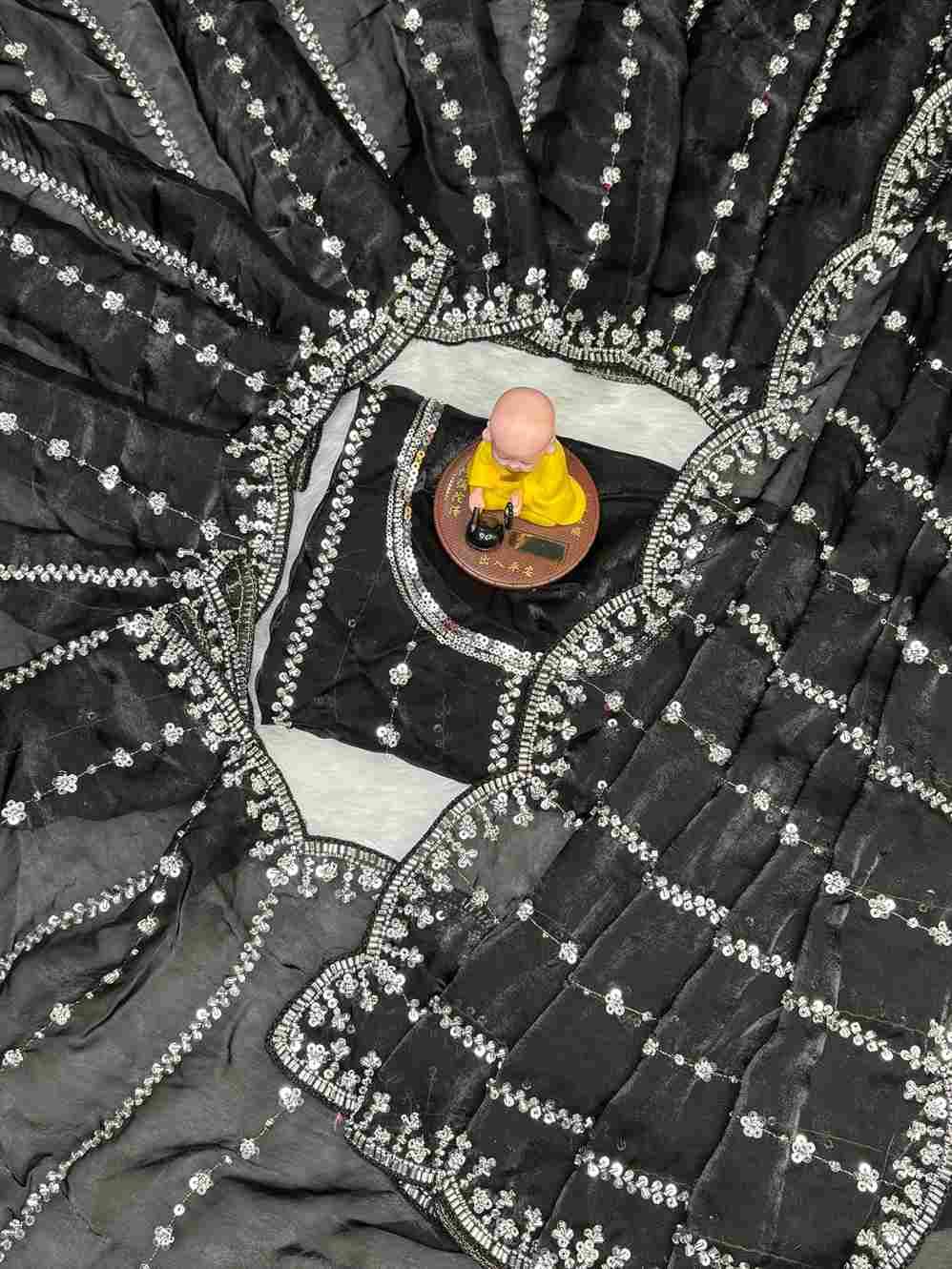 Vs-Vishva By Fashid Wholesale 01 To 10 Series Designer Suits Collection Beautiful Stylish Fancy Colorful Party Wear & Occasional Wear Fandy Satin Sarees At Wholesale Price