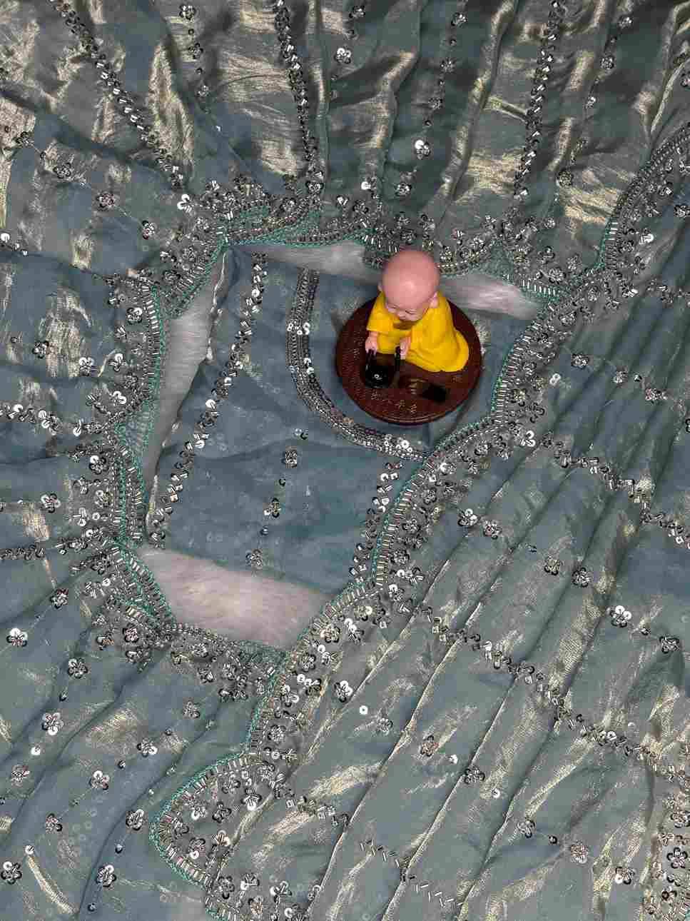 Vs-Vishva By Fashid Wholesale 01 To 10 Series Designer Suits Collection Beautiful Stylish Fancy Colorful Party Wear & Occasional Wear Fandy Satin Sarees At Wholesale Price